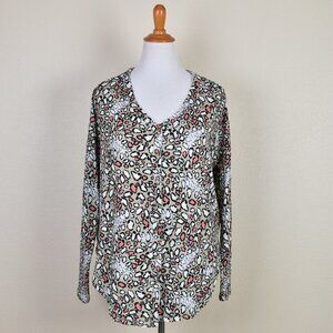 KyeMi Leopard Cardigan Sweater Small NEW